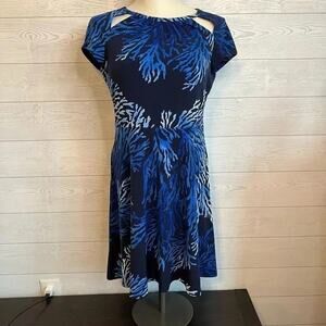 MICHAEL Michael Kors Tahitian reef fit & flare dress Size Petite Medium